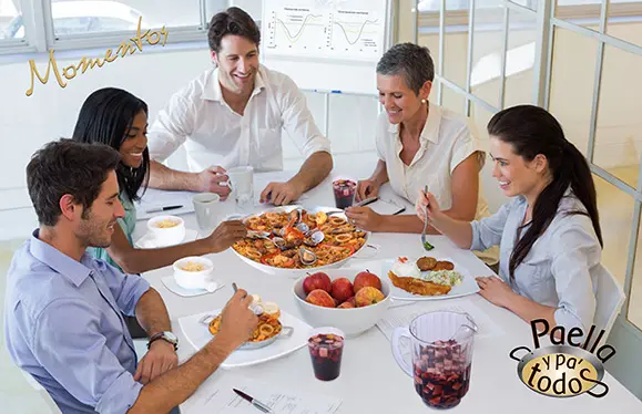 Paella a domicilio en Bogotá para eventos empresariales